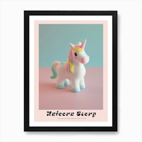Pastel Toy Unicorn Photography 8 Poster Art Print