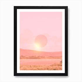 Pink Sunset Vibes Art Print