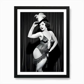 1920's Burlesque Dancer ~Reimagined 114 Art Print