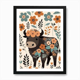 Floral Cute Baby Bear Nursery (19) 1 Art Print