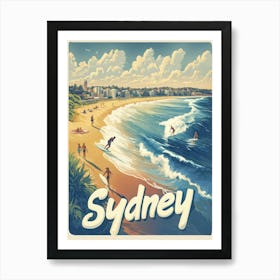 Aihrgdesign A Classic 1960s Travel Poster For Sydney Póster