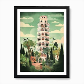 The Leaning Tower Of Pisa Italy Art Print