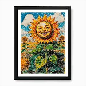'Sunflower' 1 Art Print