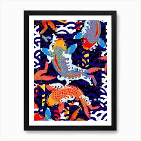 Koi Fish Traditional Japanese Art Art Print