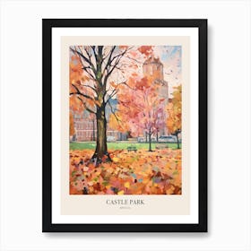 Autumn City Park Painting Castle Park Bristol 1 Poster Art Print