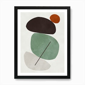 Expressionist organic forms 2 Art Print