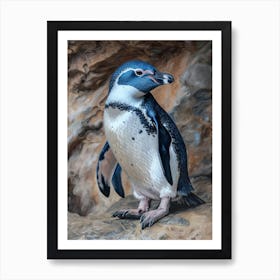 African Penguin Oamaru Blue Penguin Colony Oil Painting 2 Art Print