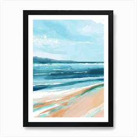 Beach Painting Art Print