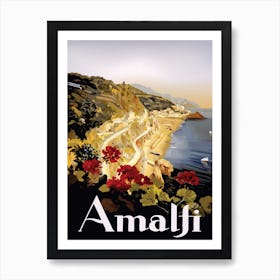 Beautiful Amalfi Coast, Italy Art Print