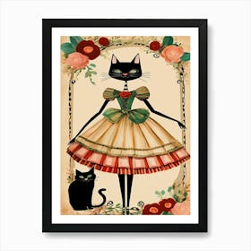 Dress Up Cat 1 Art Print