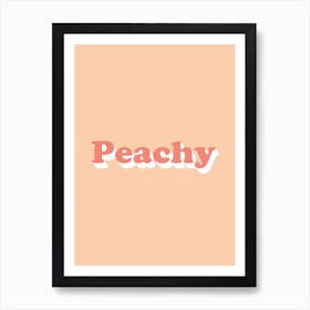 Peachy Art Print