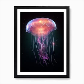 Comb Jellyfish Swimming 8 Art Print