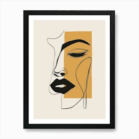 Woman'S Face 127 Art Print