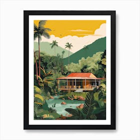 Seychelles, Graphic Illustration 3 Art Print