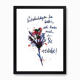 Entschuldigen Sie Bitte Art Print