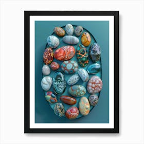 Colorful Marbles Art Print