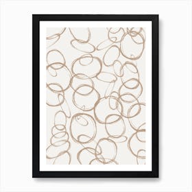 Circles Wallpaper Art Print