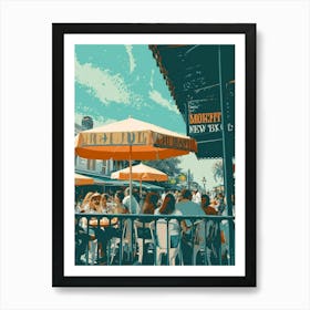 Cafe Du Monde Retro Pop Art 2 Art Print