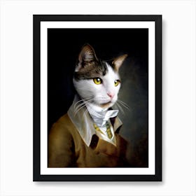 Curious Sherlock The Cat Pet Portraits Art Print