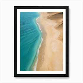 Sand Dunes On The Beach Art Print