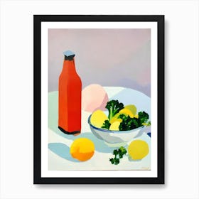 Rapini 2 Tablescape vegetable Art Print