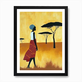 Tribal Echoes; Nomadic Dreams, Africa Art Print