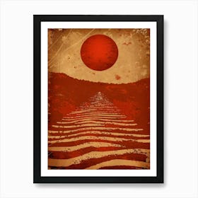 Sun Rises Over The Sea Art Print