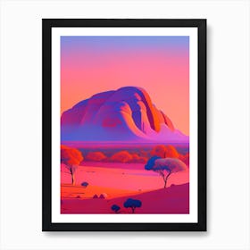 Uluru Dreamy Sunset 3 Art Print