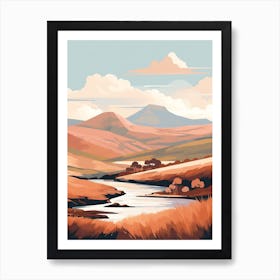 Brecon Beacons National Park Wales 1 Hiking Trail Landscape Art Print