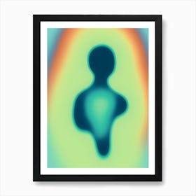 Bright green aura Art Print