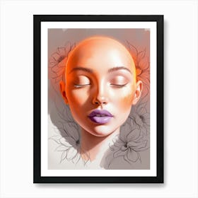 Face Of A Woman Art Print