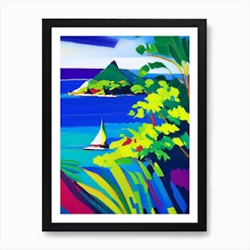 Mauritius Mauritius Colourful Painting Tropical Destination Art Print