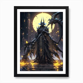 Dark Lord Of The Rings Art Print