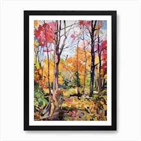 Autumn Gardens Painting Jardin Botanique De Montral Canada 4 Art Print