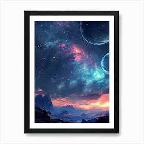 Nebula Star Galaxy Art Print