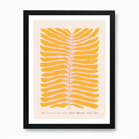 Botanical Mustard Art Print