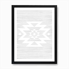 Aztec line art Pattern 6 Art Print