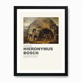 Museum Poster Inspired By Hieronymus Bosch 4 Art Print