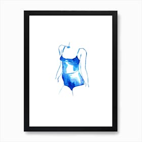 Blue Woman I Art Print