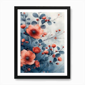 Flowers In The Sky Art Print