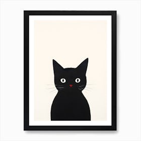 Abstract Cat Painting 3 Art Print