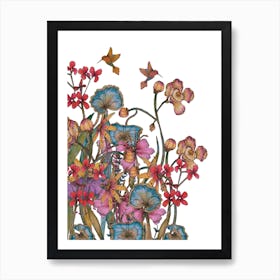 Hummingbird Garden I 1 Art Print