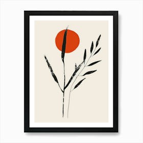 Sun And The Leaves Art Print