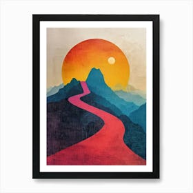 Road To The Sunset Canvas Print Art Print