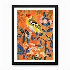 Spring Birds American Goldfinch 2 Art Print