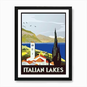 Italian Lakes Art Print