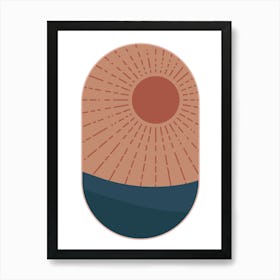 Sun Rays.Wall prints. Art Print