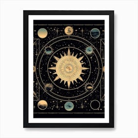 Galaxy Space Celestial 3 Art Print