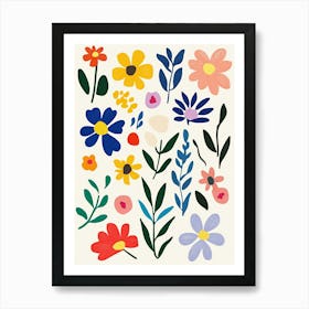 Watercolor Flowers 2 Art Print