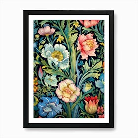 Floral Wallpaper 13 Art Print